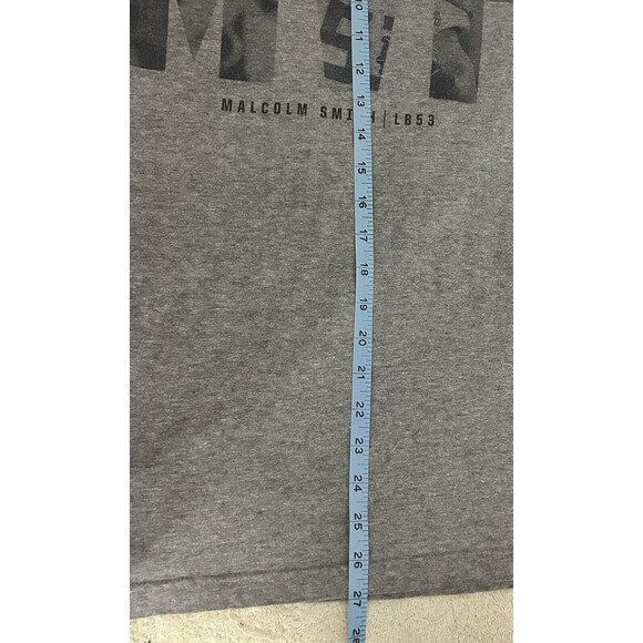 Seattle Seahawks Super Bowl MVP Malcolm Smith Men's S Gray Nike Long T-Shirt - Picture 10 of 13